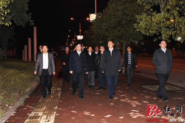 郑建新视察炎陵县城市建设工作