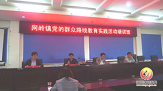 网岭镇举办党的群众路线教育实践活动培训班