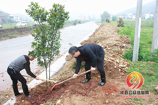 攸县法院到结对共建点开展义务植树活动