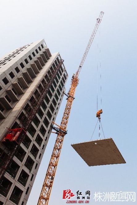 像造汽车一样造房子示范区两栋高楼6个月封顶/图
