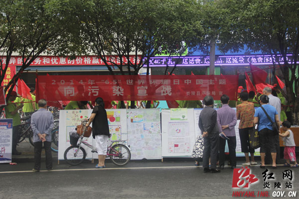 炎陵县开展多种形式的“世界环境日”宣传活动