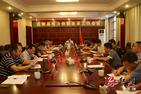 炎陵县召开电力体制改革工作会议