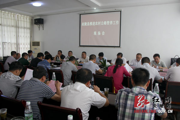 炎陵县召开推进农村公路管养工作现场会