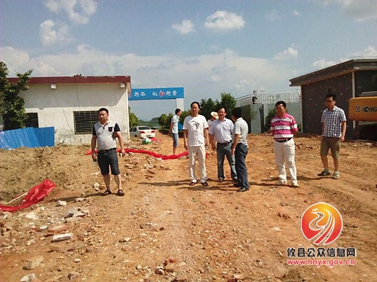 省市环保督察组来攸督查污水处理厂二期工程建设进度