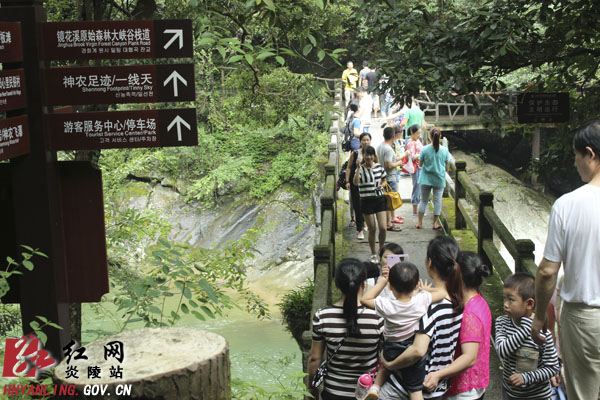 炎陵旅游景点受游客热捧