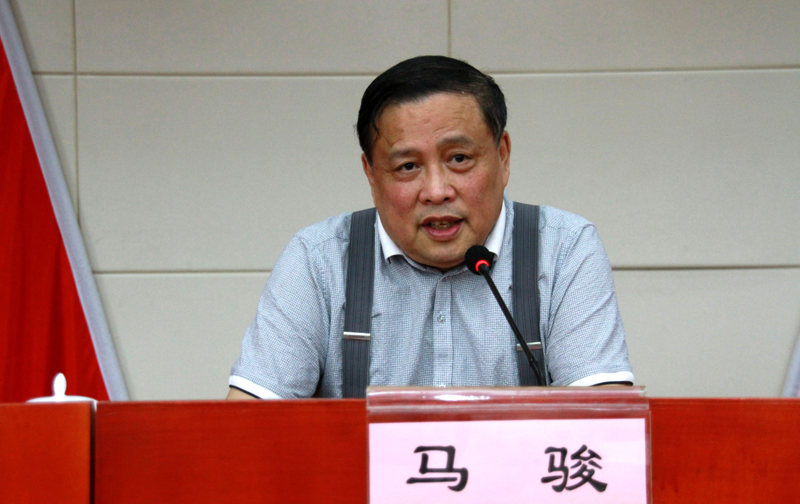 8月1日，庆祝“八一”建军87周年，我局特邀中国国防大学马骏教授讲授国家周边安全环境形势报告
