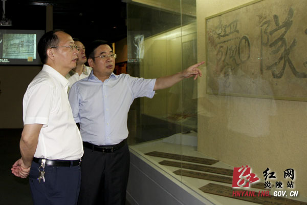 杨金鸢来炎调研文化体制改革和文化产业发展工作
