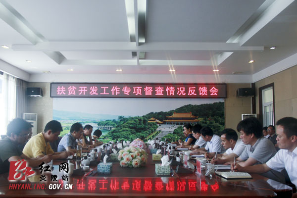 【正风肃纪】省扶贫开发专项督查组来炎督查指导工作