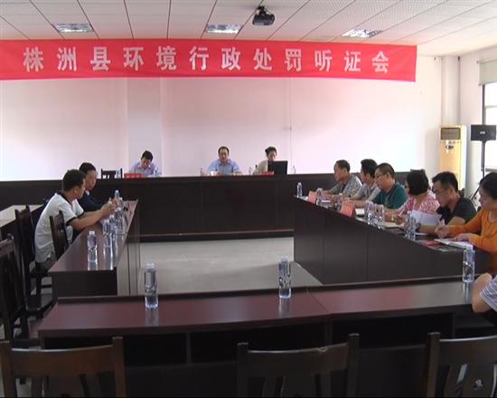 株洲县举行环境行政处罚听证会