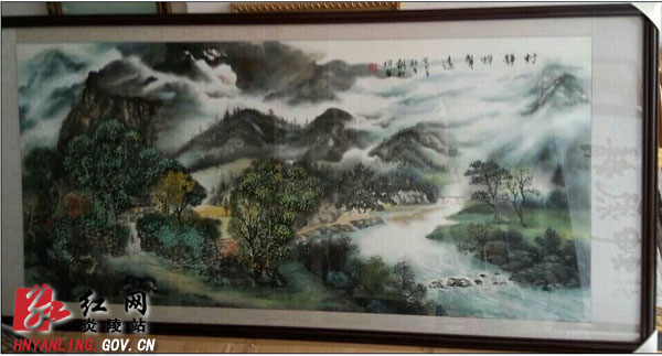炎陵本土作家书画家义捐作品帮助贫困学生