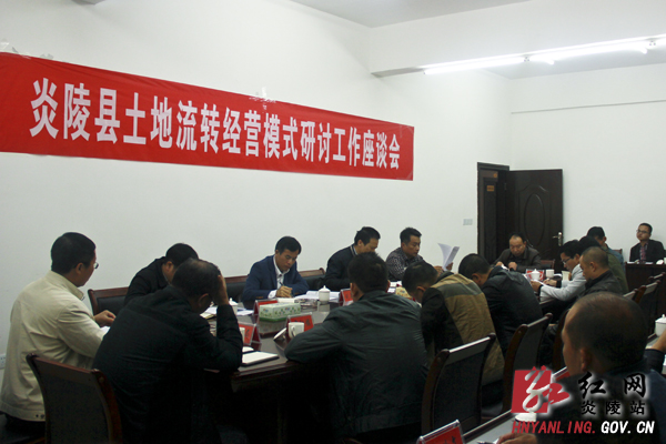 炎陵县召开土地流转经营模式研讨工作座谈会