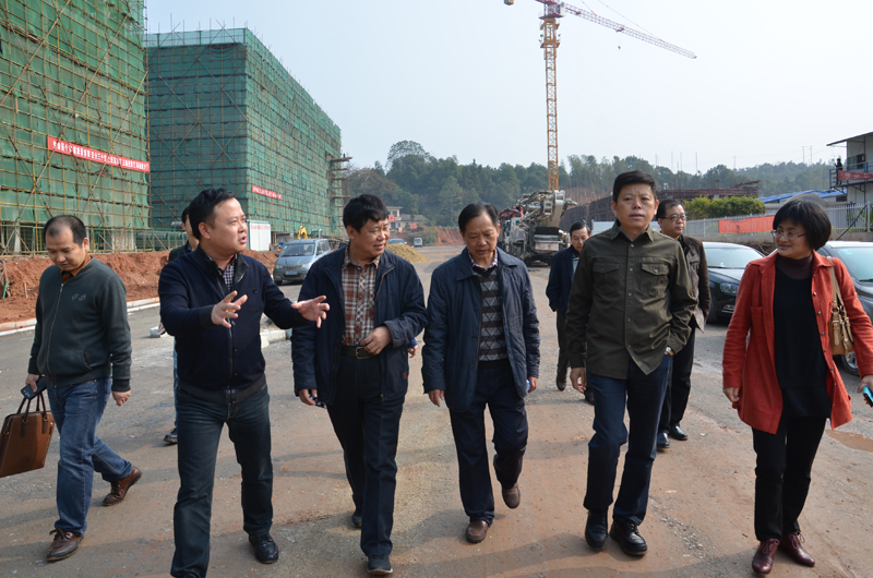 11月27日，局党组成员、工会主席伍海，局党组成员、副局长黄晓军，局党组成员、总经济师唐运刚一行深入白关服饰产业园调研