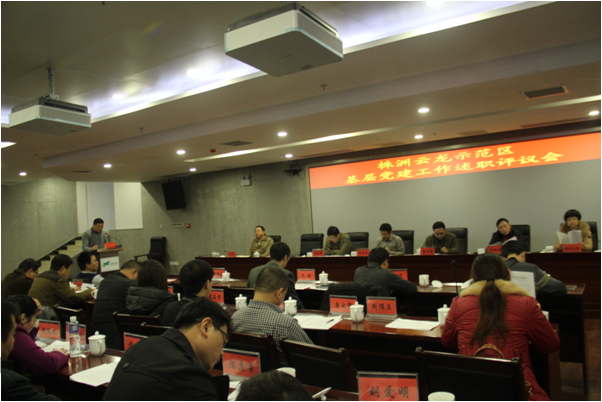 云龙示范区召开基层党建工作述职评议会