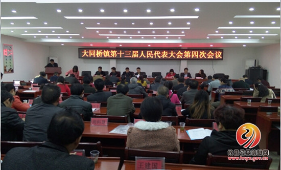 大同桥镇顺利召开第十三届人民代表大会第四次会议