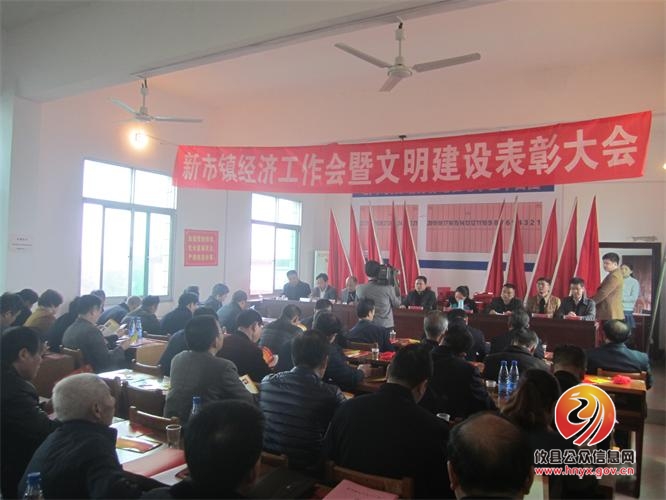 新市镇召开全镇经济工作会议暨文明建设表彰大会