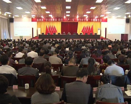 株洲县举行“学习焦裕禄、践行‘三严三实’争当好干部”专题报告会