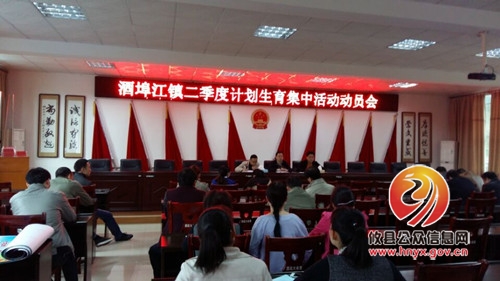 酒埠江镇召开二季度计生集中活动动员大会