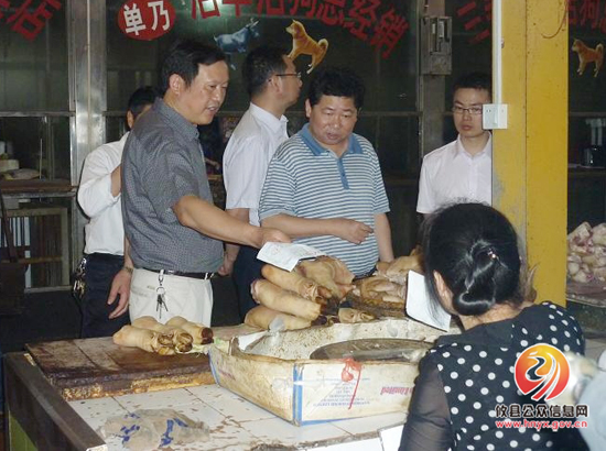 市检查组来攸县检查春季重大动物疫病防控工作