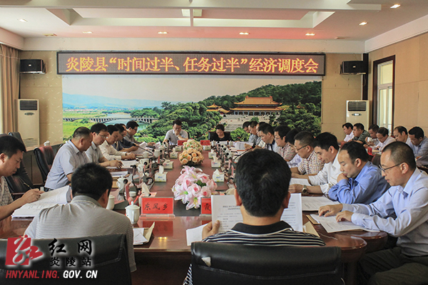 炎陵县召开"时间过半、任务过半"经济调度会