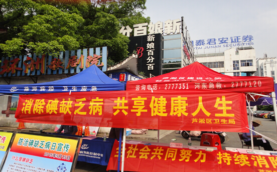 芦淞区积极开展碘缺乏病日宣传活动