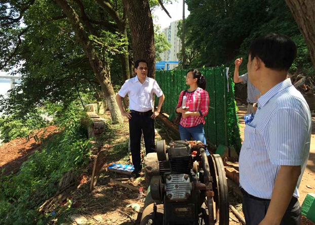 区委常委、常务副区长刘海宾督查有关项目开工情况