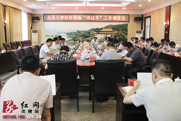 炎陵县召开主要经济指标“双过半”工作调度会