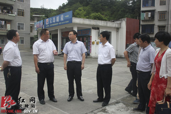文专文视察炎陵一中考点高考准备工作