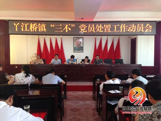 丫江桥镇召开“三不”党员处置工作动员会