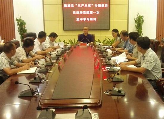县政府党组召开“三严三实”专题研讨会