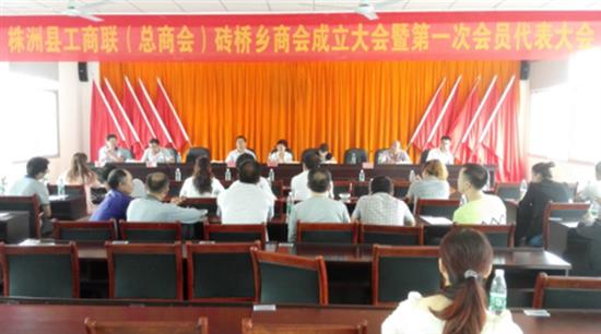 株洲县首家乡镇基层商会挂牌成立