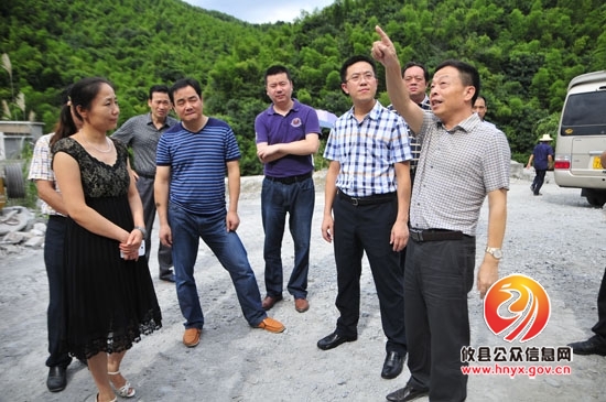 龚红果一行到湖南坳调研指导项目建设和产业发展工作