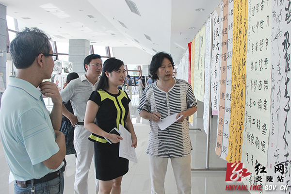 炎陵近50件美术书法摄影作品入围全市复赛