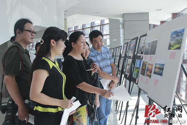 炎陵近50件美术书法摄影作品入围全市复赛