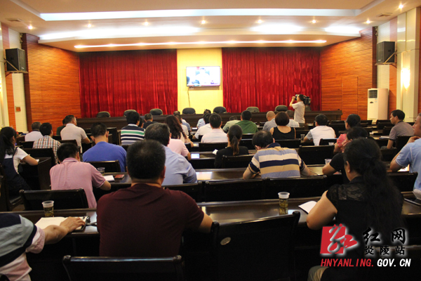 炎陵组织收听收看全省危化品安全生产紧急电视电话会议