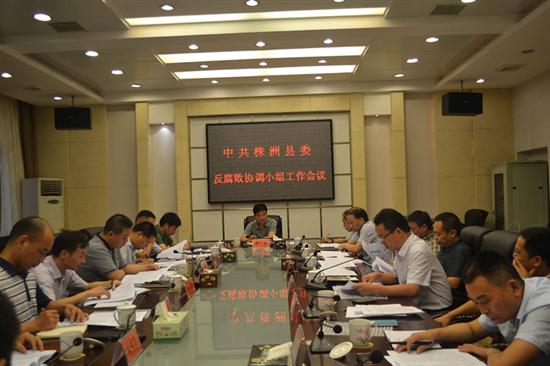 株洲县委召开反腐败协调小组会议