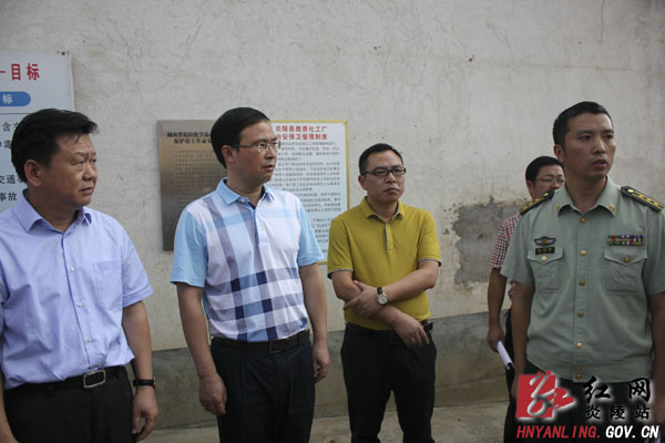 副市长谭可敏来炎督查安全生产工作