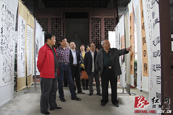 株洲市纪念抗战胜利70周年老年书画展炎陵开展