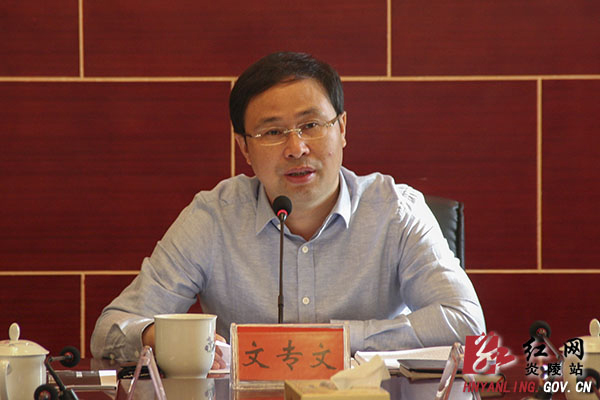 文专文主持召开县政府党组会议 部署政府系统党风廉政建设