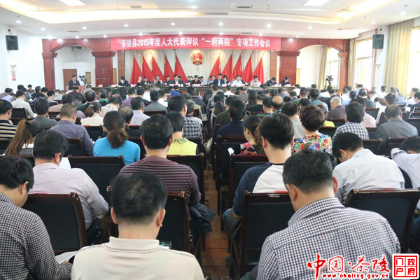 2015年度人大代表评议“一府两院”专项工作大会召开