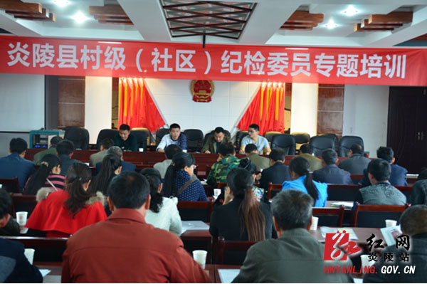 炎陵县开展农村纪检委员党风廉政建设专题培训活动