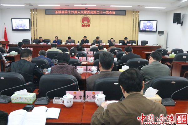 茶陵县十六届人大常委会第二十一次会议召开
