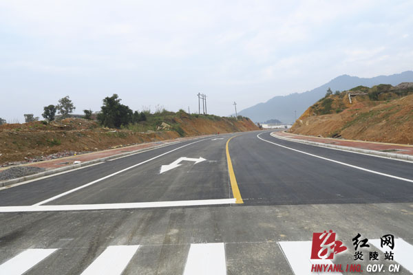 炎陵县城聚福路竣工通车
