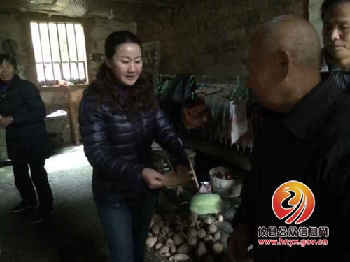 市工商银行组织到丫江桥镇三峰村开展一进二访活动