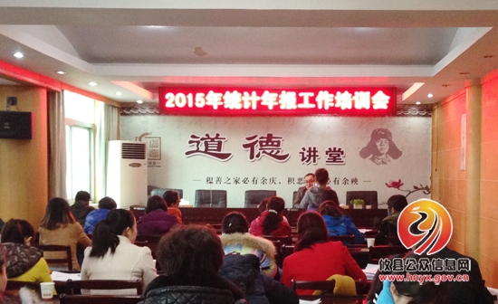 攸县统计局局三产组在联星街道办事处召开企业年报会