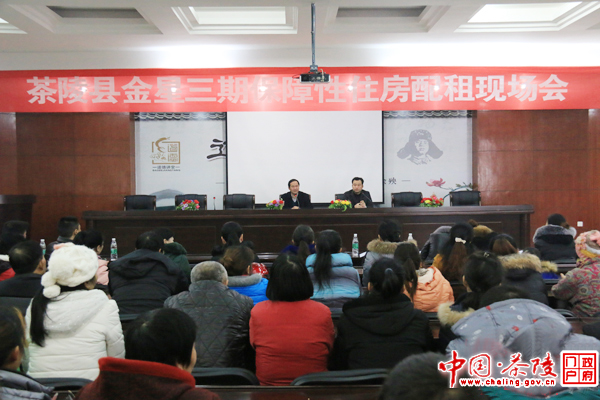 茶陵县召开金星三期保障性住房廉租分配大会