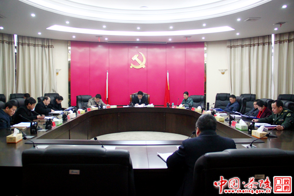 彭新军主持召开县委常委会议