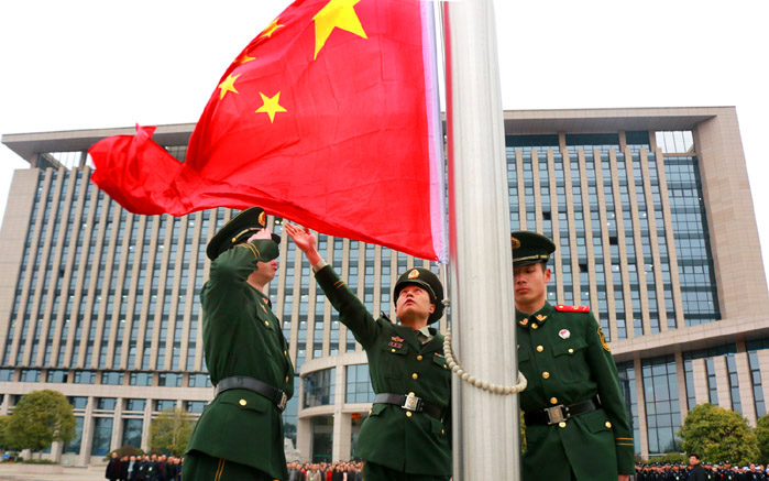 云龙示范区举行农历新年首次升旗仪式
