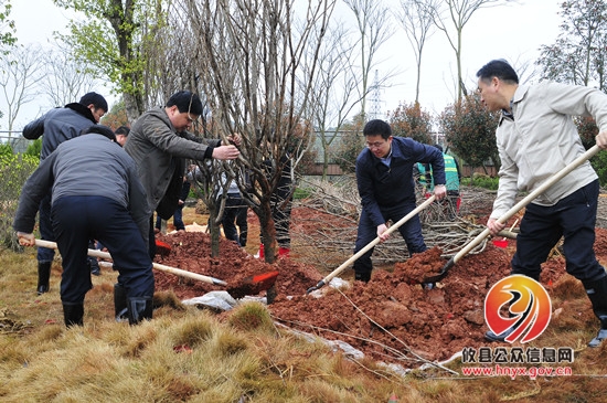 党政军民齐种树 攸州大地添新绿