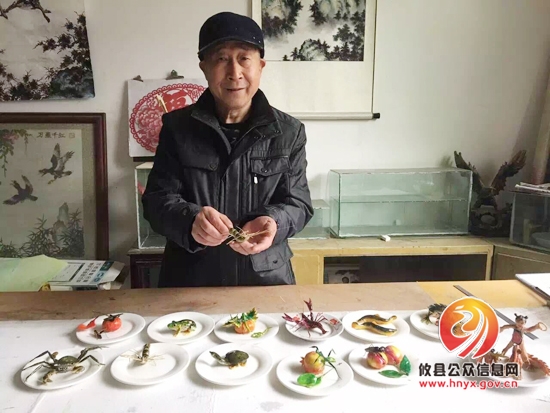 捏动物捏水果捏小人，攸县面塑艺人廖天成手真巧 ！