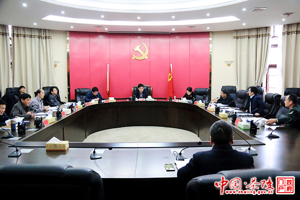 彭新军主持召开县委常委会议
